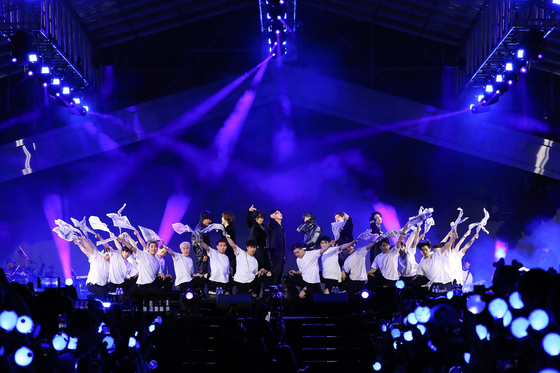 BTS performs during "BTS 〈Yet To Come〉 in Busan." [BIGHIT MUSIC]