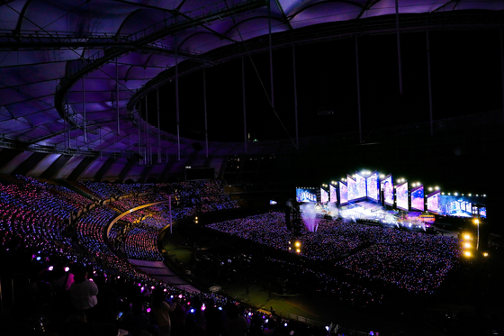 BTS performs during "BTS 〈Yet To Come〉 in Busan." [BIGHIT MUSIC]