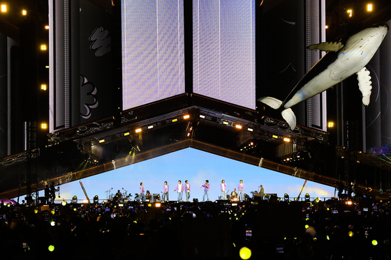 BTS performs during "BTS 〈Yet To Come〉 in Busan." [BIGHIT MUSIC]