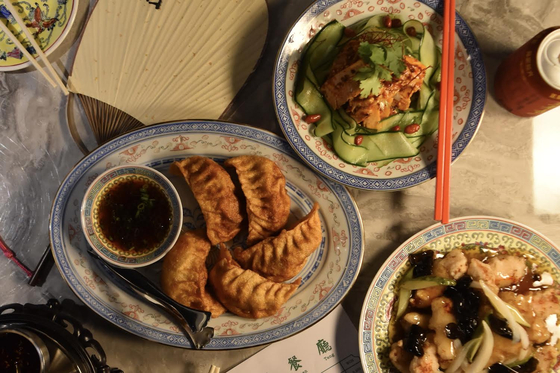 Dishes on the lunch menu of Wui Tea House and Restaurant in Yongsan District, central Seoul [WUI TEA HOUSE AND RESTAURANT]