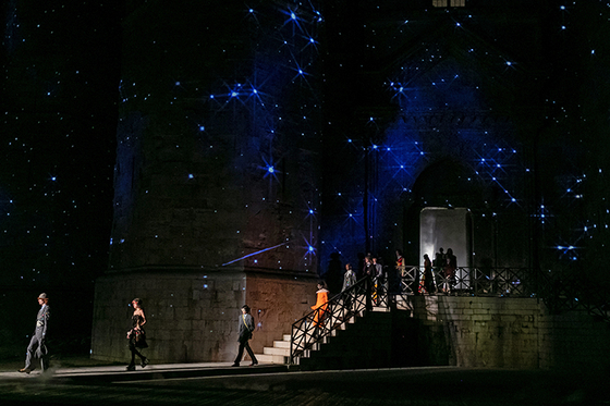 Gucci's "Cosmogonie" collection at Castel del Monte in Apulia, Itay, in May [GUCCI /JOONGANG ILBO]