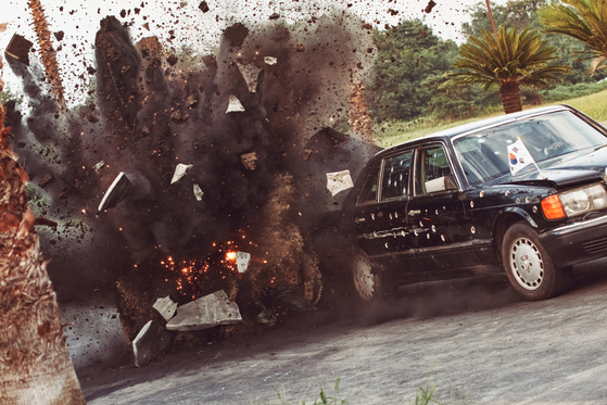 The scenes in the film depicting the terror attac in Myanmar. In the film, the location is changed to Bangkok, Thailand. [MEGABOX PLUS M] 