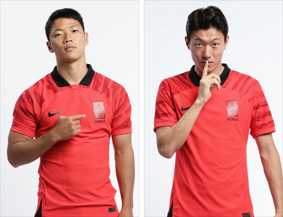 Hwang Hee-chan, left, and Hwang Ui-jo  [KFA]