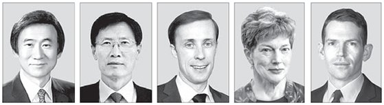 From left: Yun Byung-se, Yoon Young-kwan, Jake Sullivan, Kathleen Stephens and Daniel Kurtz-Phelan