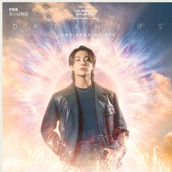 This image captured from the official Twitter page of BTS on Nov. 20 shows its member Jungkook in a promotional poster for the opening ceremony of the FIFA World Cup in Qatar. [YONHAP]