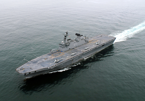 ROKS Dokdo, built by HJ Shipbuilding & Construction [YONHAP]