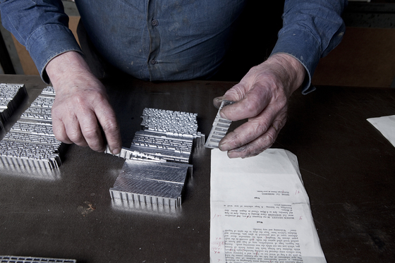 The co-founders also published a book on the three perfumes through their publishing house S.A.I.G that uses a traditional metal printing method. [ASTIER DE VILLATTE] 
