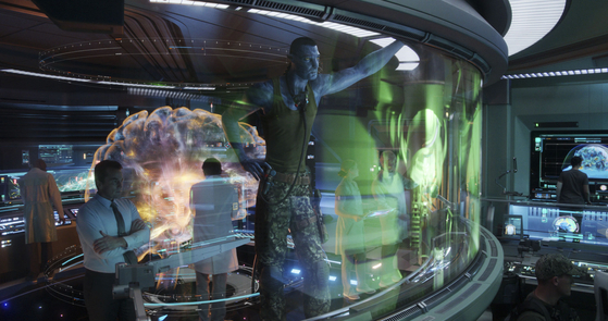 Colonel Miles Quaritch, portrayed by Stephen Lang, returns for the sequel as a Recombinant, an avatar embedded with the memories of their former human self. [THE WALT DISNEY COMPANY KOREA]