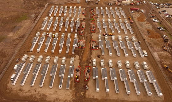 The Cunningham energy storage system facility in Hunt County, Texas [HANWHA Q CELLS]