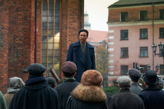 Jung Sung-hwa in a scene of "Hero" as the Korean independence activist Ahn Jung-geun [CJ ENM]