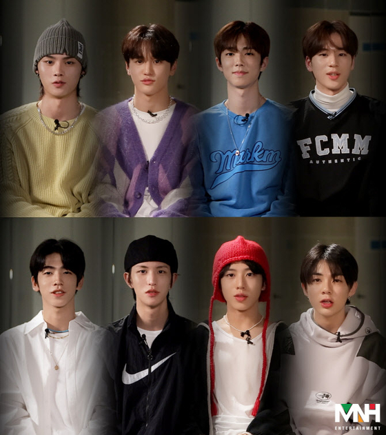 The eight members of B.O.M (Boys of MNH), MNH Entertainment's upcoming boy band [MNH ENTERTAINMENT]