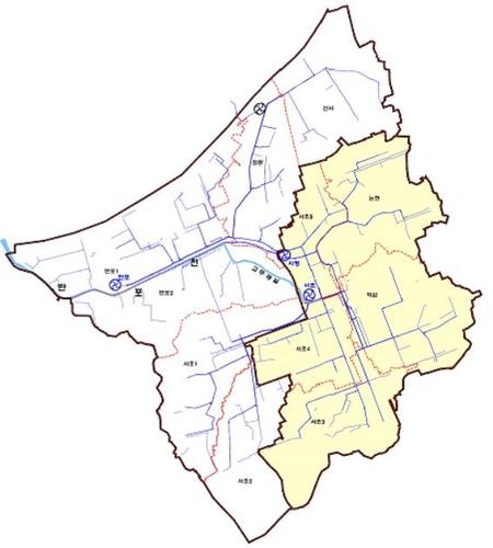 Above map shows an area around Gangnam Station in southern Seoul. [YONHAP] 