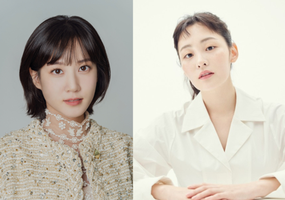 Actors Park Eun-bin, left, and Kim Min-ha [NAMOO ACTORS, SARAM ENTERTAINMENT]