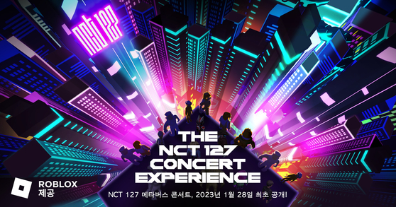 The poster for the boy band NCT 127's virtual concerts on metaverse platform Roblox. [SM ENTERTAINMENT]