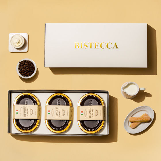 Tiramisu gift set from Italian restaurant Bistecca in Yongsan District, central Seoul [SCREEN CAPTURE]