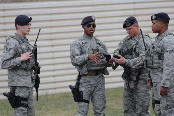 American soliders at the U.S. Air Base in Gusan in 2017. Photo unrelated to the story. [YONHAP]