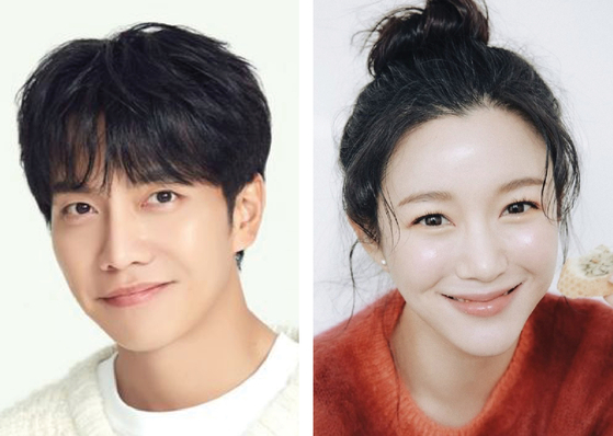Lee Seung-gi, left, and Lee Da-in [SCREEN CAPTURE]