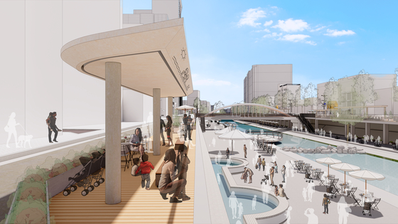 An illustrated design of a park by the Dorim Stream in Gwanak District, southern Seoul. [SEOUL METROPOLITAN GOVERNMENT]