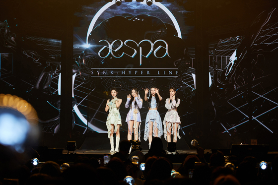 Girl group aespa at its first concert, ″Synk: Hyper Line″ [SM ENTERTAINMENT]