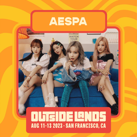 Girl group aespa will perform at the Outside Lands Music & Arts Festival in August [SM ENTERTAINMENT]