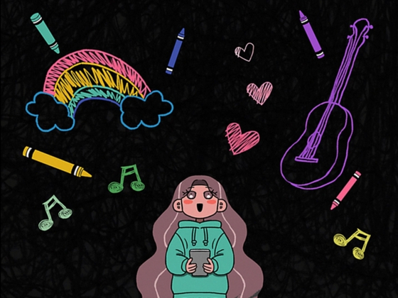 Music video thumbnail for Huh Yun-jin's self-written track, ″love you twice″ [SOURCE MUSIC]