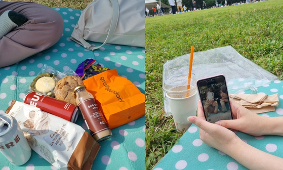 Picnicking is a popular spring activity in Korea. [KIM DONG-EUN]