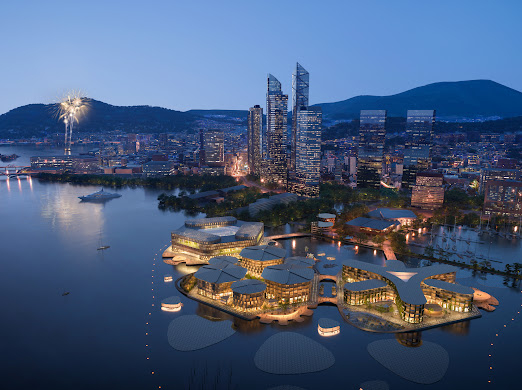 Rendering of the redevelopment project for the North Port, a proposed venue for the World Expo 2030 [BUSAN METROPOLITAN GOVERNMENT]