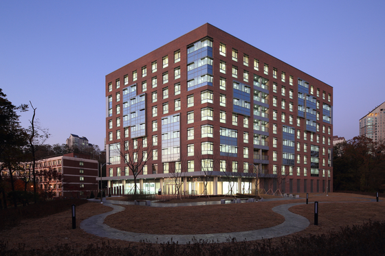 The Ajou University International Dormitory, an on-campus dorm mainly used by international students [AJOU UNIVERSITY]