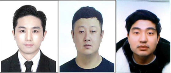 Police revealed the identities of the three Gangnam murder suspects. From left: 35-year-old Lee Kyeong-woo, 35-year-old Hwang Dae-han and 29-year-old Yeon Ji-ho [SEOUL METROPOLITAN POLICE]
