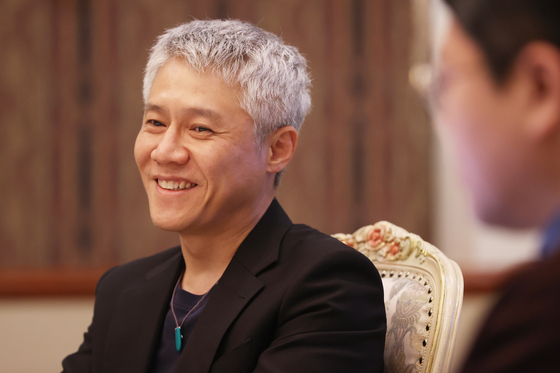 Actor Park Ho-san speaks during an interview at the Seoul Arts Center on April 12. [SEOUL ARTS CENTER]