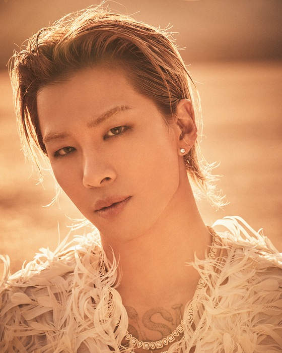 The photo of Taeyang released on Wednesday alongside the announcement that his solo EP, ″Down to Earth,″ will be released on April 25 [THE BLACK LABEL]