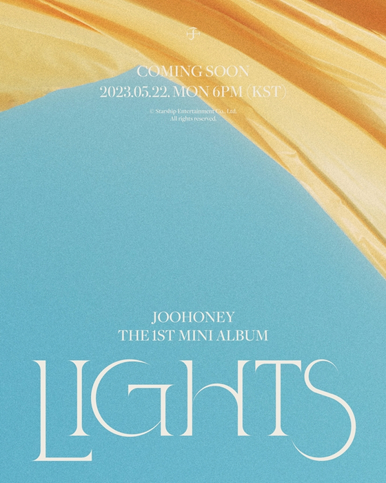 Poster image for Monsta X Joohoney's upcoming solo EP ″Lights″ [STARSHIP ENTERTAINMENT]
