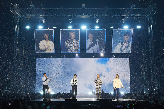 Boy band SHINee during the 15th anniversary celebration meet and greet held on May 28 and 29 at the Jamil Arena, southern Seoul [SM ENTERTAINMENT]