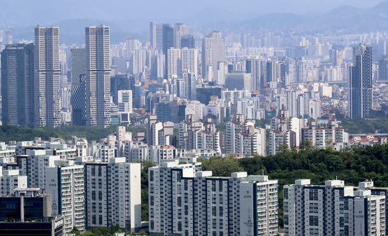 Apartments seen from Namsan Tower in central Seoul on May 14 [NEWS1]