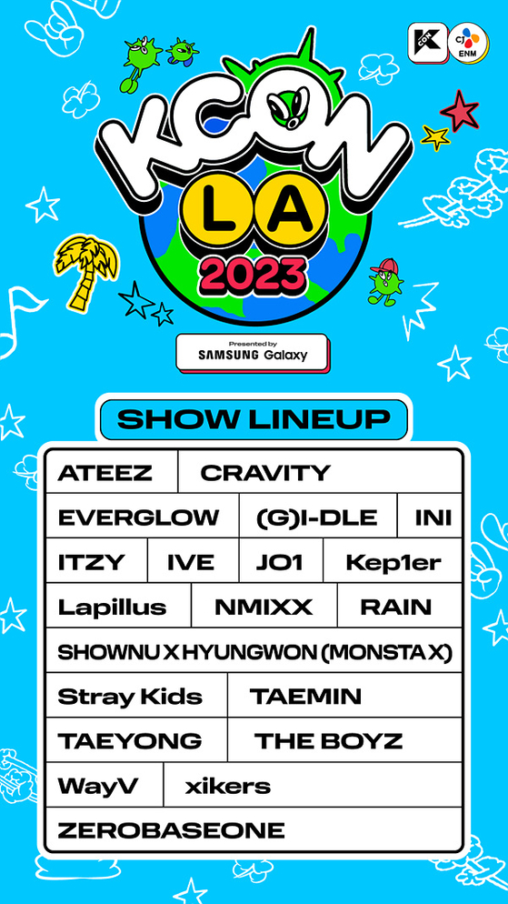 20 K-pop bands and artists will be joining KCON LA 2023 [CJ ENM]