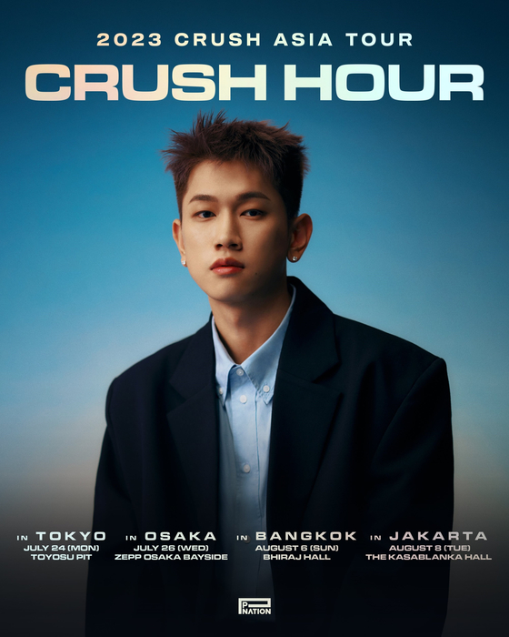 Singer-songwriter Crush will hold his Asia tour ″Crush Hour″ starting July [P NATION]