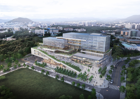 An artist’s rendition of a new building set to be built on the Chuncheon Campus as part of the Campus Innovation Park project. [KANGWON NATIONAL UNIVERSITY]