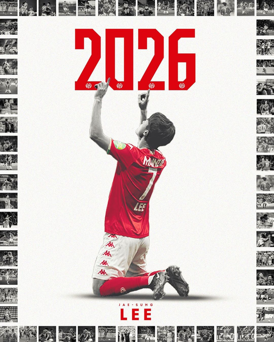 A picture of Lee Jae-sung shared on Mainz 05's official Instagram account on Tuesday after his contract extension with the club [SCREEN CAPTURE] 