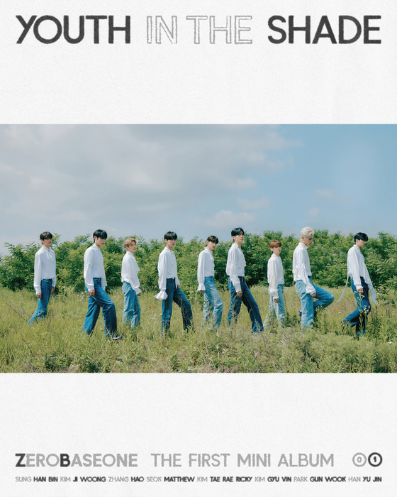 Cover image for boy band ZeroBaseOne's debut album ″You in the Shade″ [WAKEONE]