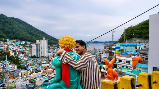 Abdul Sameed Abdulwahab at Busan Gamcheon Cultural Village in 2021 [ABDUL SAMEED ABDULWAHAB]