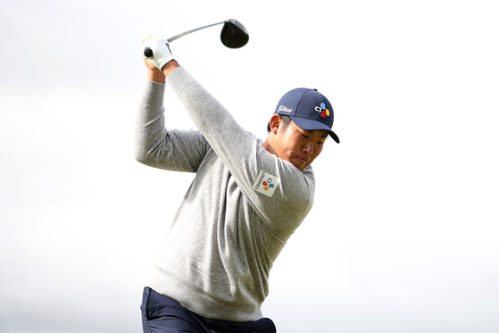 An Byeong-hun tees off on the 5th hole during Day Four of the Genesis Scottish Open at The Renaissance Club in North Berwick, Scotland on July 16.  [GETTY IMAGES]