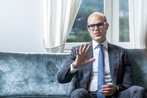 Daniel Wolven, Swedish ambassador to Korea, speaks with the JoongAng Ilbo at his diplomatic residence in Seoul recently. [PARK JONG-KEUN]