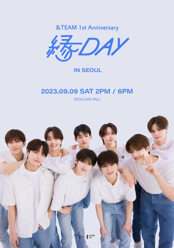 Boy band &TEAM will hold a fan meeting in Korea and Japan on September to celebrate the band’s first anniversary, its agency HYBE said Monday. [HYBE] 