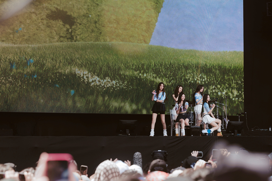 Girl group NewJeans at the Summer Sonic 2023 music festival in Tokyo on Aug. 19 [ADOR]