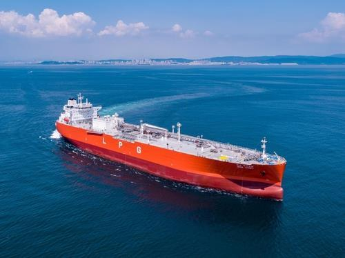 A liquefied petroleum gas carrier built by a unit of HD Korea Shipbuilding & Offshore Engineering [YONHAP]