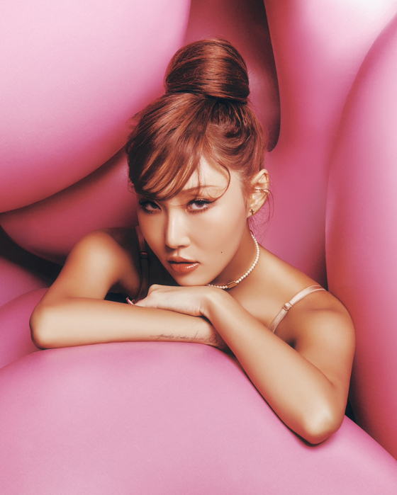 Singer Hwasa will come back with a new solo release on Sept. 6. [P NATION]