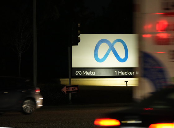 The Meta sign in Menlo Park, California Feb. 16, 2022. Meta has removed 7,704 Facebook accounts, 954 Facebook pages and 15 Instagram accounts tied to a Chinese influence campaign that stands out as the largest such operation to date, the company said in a report released on Aug. 29, 2023. [Jim Wilson/The New York Times]