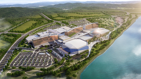 A rendered image of the completed Inspire Entertainment Resort in Incheon [INSPIRE ENTERTAINMENT RESORT]
