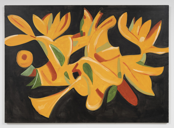 ″Orange Lily″ (2022) by Alex Katz [ALEX KATZ, GLADSTONE GALLERY]