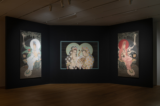 Artist Park Grim's work is displayed in the ″PANORAMA″ exhibition at the art museum Songeun in Gangnam District, southern Seoul. [SONGEUN] 
